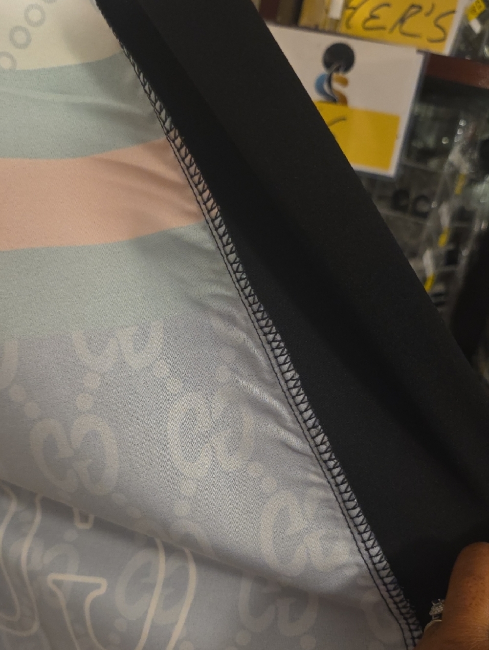 Gucci Cream, Navy & Green And Black Logo Robe/ Duster/coverup, Orange Accents - Picture 7 of 7